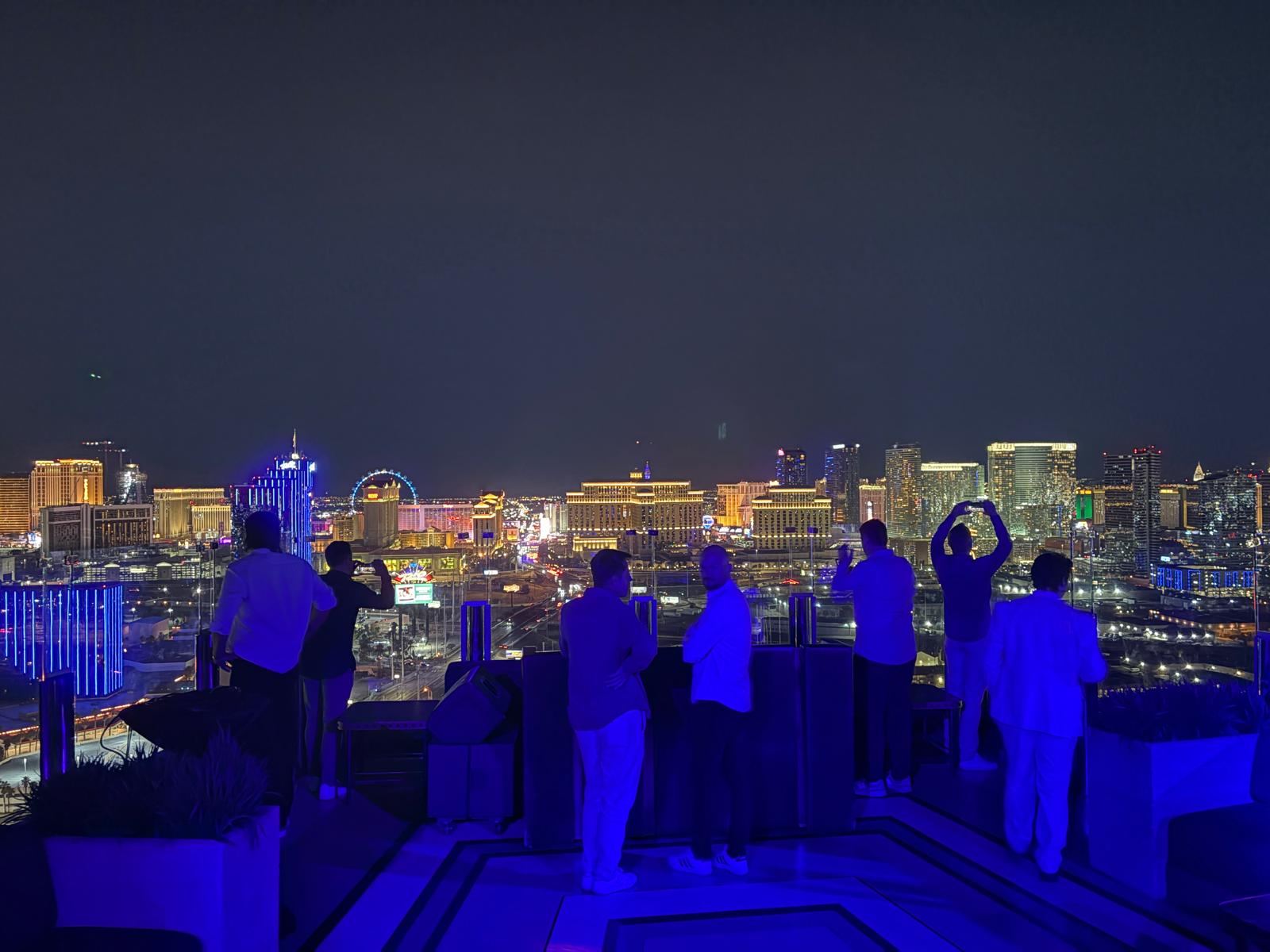 Bachelor party at Ghostbar Palms Las Vegas rooftop